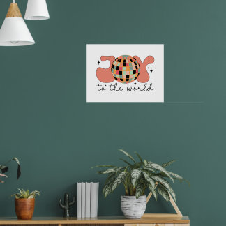 Poster Alegria à Bola do Disco do Natal Mundial