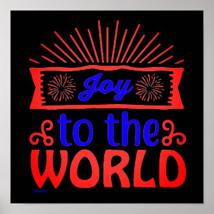 Poster ALEGRIA AO MUNDO inspiração e motivação   