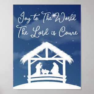 Poster Alegria ao Mundo Natal Religioso Natividade