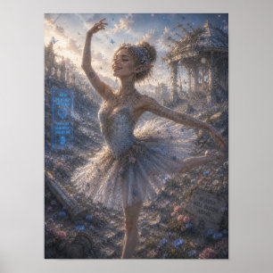 Poster Alegria / Bailarina / Campo de Flores
