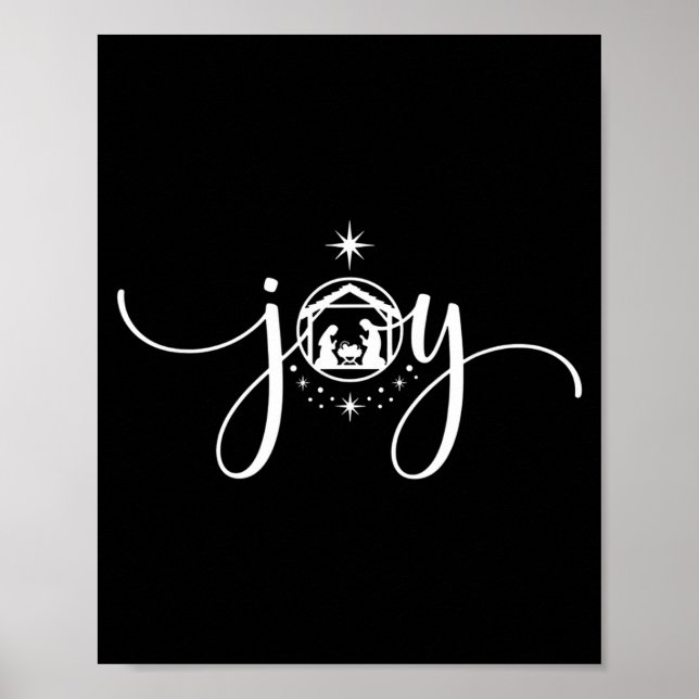 Poster Alegria Cristã Natal - alegria' Com Bebê  (Frente)