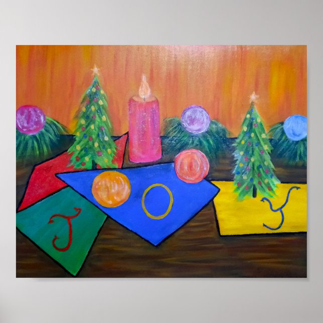 Poster Alegria de Natal (Frente)