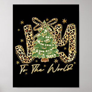 Poster Alegria Para O Mundo Jesus Cristão Natal Xmas Tr