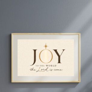 Póster ALEGRIA PARA O MUNDO Natal Cristão