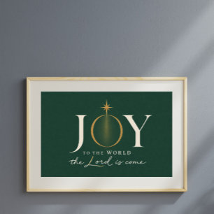 Póster ALEGRIA PARA O MUNDO Natal Cristão