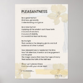 Poster Alegria Poema Inspiracional Escrito Palavra