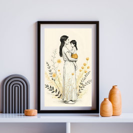 Poster Alegria Silenciosa em Seus Braços