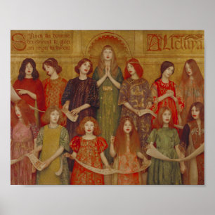 Poster Aleluia (por Thomas Cooper Gotch)