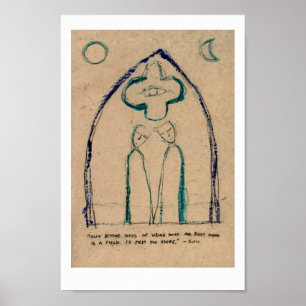Poster Além das ideias erradas fazendo ~ Rumi.