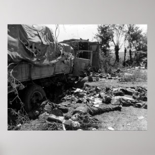 Poster Alemães Ambushed na segunda guerra mundial de