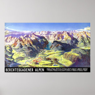 Poster " Alemanha: 2021 - Alpen Berchtesgaden Panorama