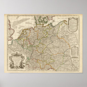 Póster Alemanha, Áustria, Europa