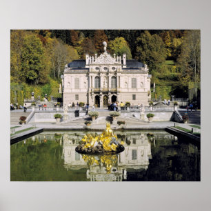 Póster Alemanha, Baviera, Castelo de Linderhof. Linderhof