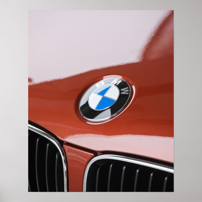 Póster Alemanha, Bayern-Baviera, Munique. BMW Welt Carro  (Frente)