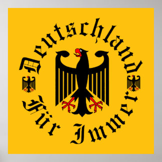Poster Alemanha/Deutschland Para sempre/águia negra/cruz 