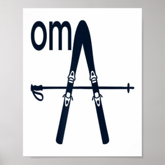 Poster Alemanha esquiando esquiador avó alemã vovó alemã