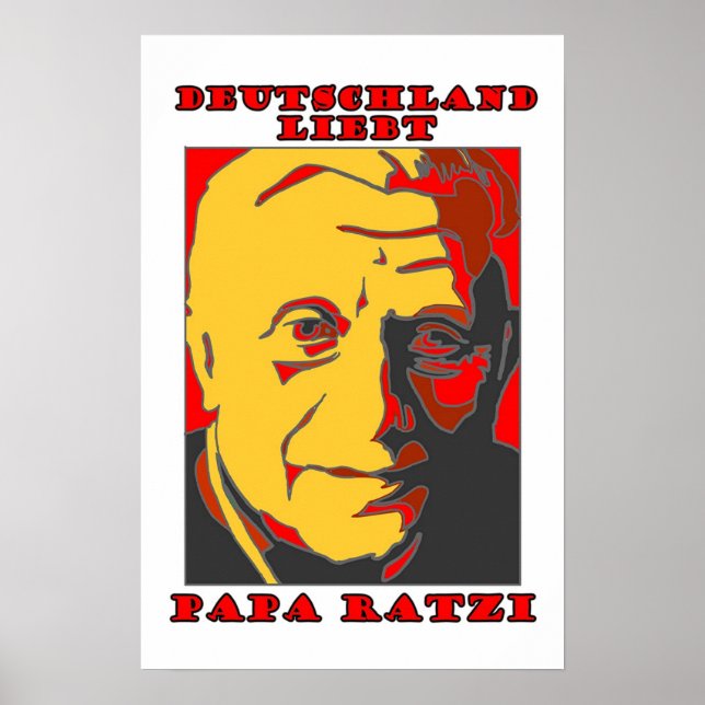 Póster Alemanha Liebt Papa Ratzi (Frente)