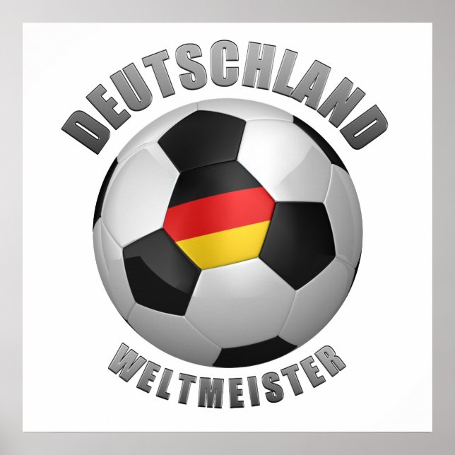 Poster Alemanha Weltmeister (Frente)
