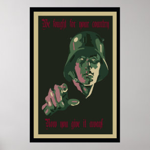 Poster alemão do protesto WW1