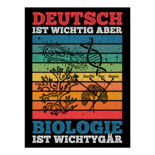 Póster Alemão É Importante, Mas Biologia É Importante