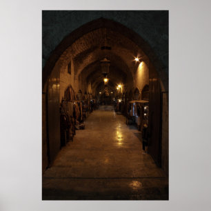 Póster Aleppo árabe Handcraft o bazar - Syria Médio