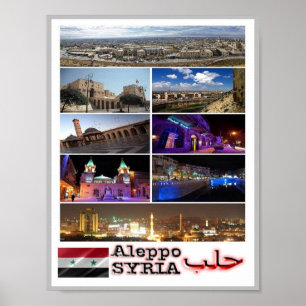 Poster Aleppo - Síria - Mosaico -