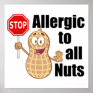 Poster Alerta da alergia da porca