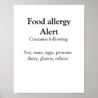 Alerta de alergia de comida adicionar nome texto i