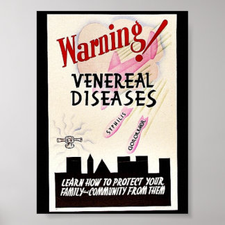 Poster Alertar Doenças Venéreas