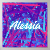 Alessia – Design de Nome Sofisticado e Elegante
