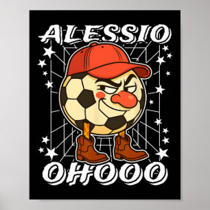 Poster Alessio Rotação-Cerebral-Italiana Futebol Bunda Na