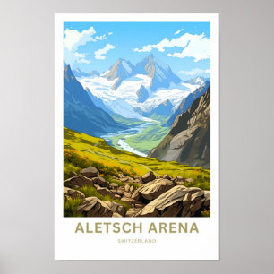 Poster Aletsch Arena Suiça