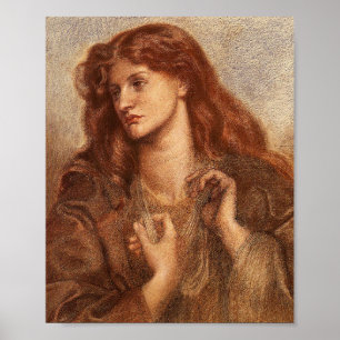 Poster Alexa Wilding (Jovem Elegante Com Cabelo Vermelho)