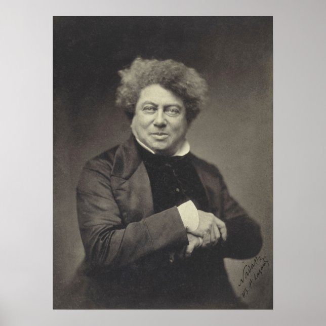 Poster Alexander Dumas Portrait (Frente)
