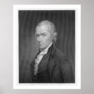 Poster Alexander Hamilton (1757-1804) gravado por John Fr