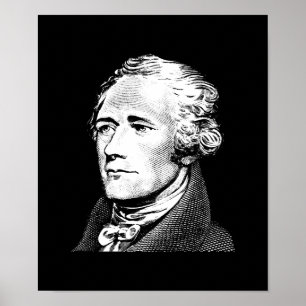 Poster Alexander Hamilton - gráfico do fundador