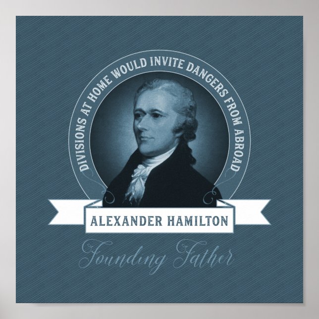 Poster Alexander Hamilton Política e Política Externa (Frente)