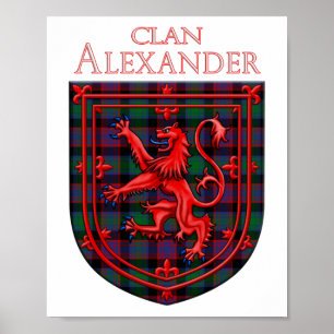 Poster Alexander Hunting Tartan Xadrez Escocesa