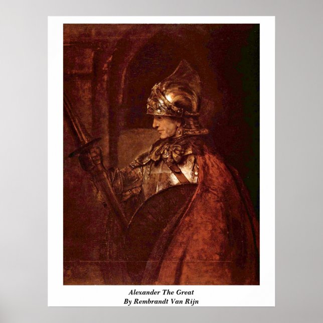 Póster Alexander O Excelente De Rembrandt Van Rijn (Frente)