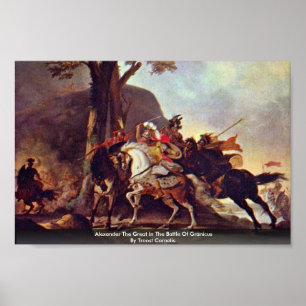 Póster Alexander o excelente na batalha de Granicus