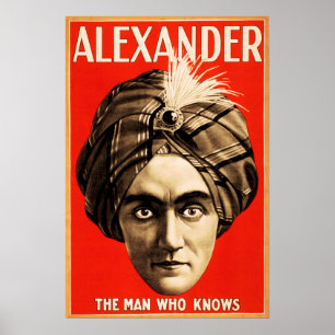 Poster ALEXANDER O Homem Que Conhece O Mágico Show Da Il