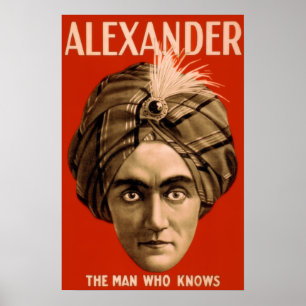 Póster Alexander "o homem que sabe" (o poster)