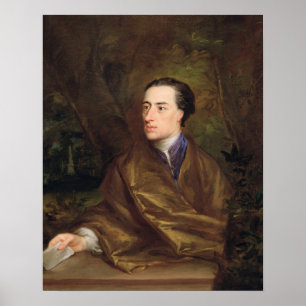 Póster Alexander Pope (1688-1744) 1738 (óleo em canvas)