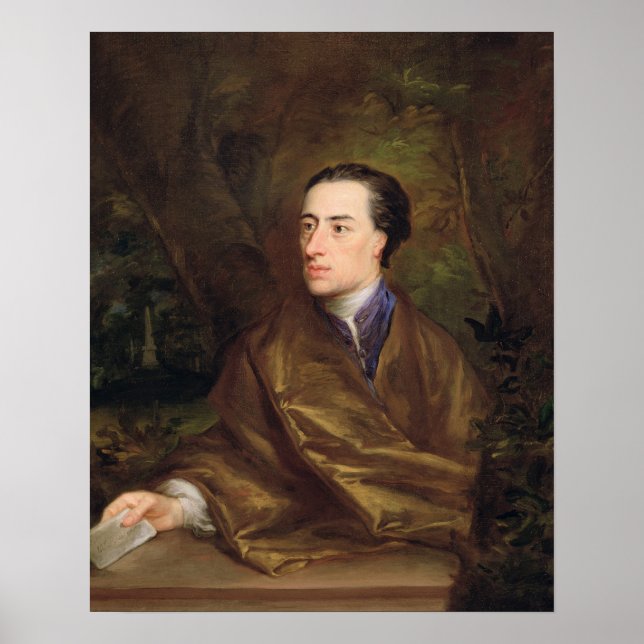 Póster Alexander Pope (1688-1744) 1738 (petróleo sobre a  (Frente)