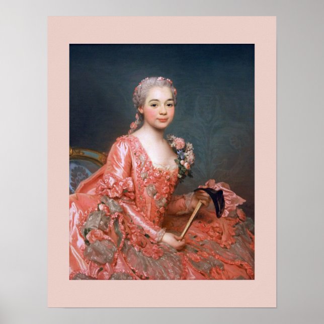 Poster Alexander Roslin – Baroness de Neubourg-Cromière (Frente)