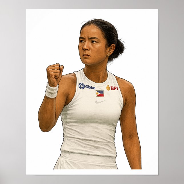 Poster Alexandra Eala - Campeão de Guadalajara 2025 (Frente)