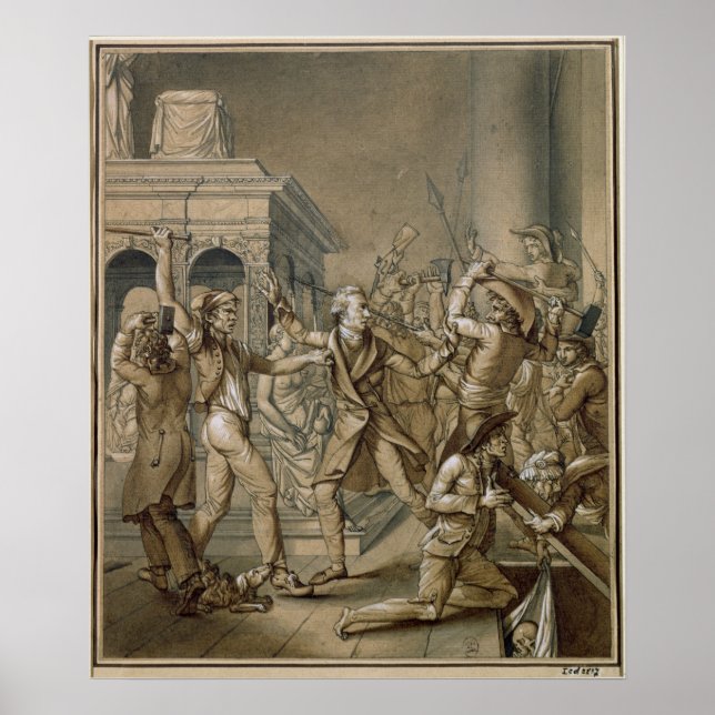 Poster Alexandre Lenoir contra a destruição (Frente)