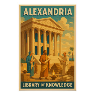 Póster Alexandria - Biblioteca do Conhecimento