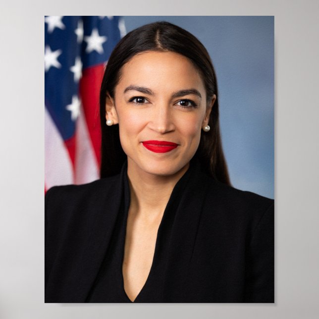 Poster Alexandria Ocasio Cortez Portrait (Frente)