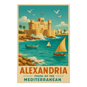 Póster Alexandria - Pérola do Mediterrâneo